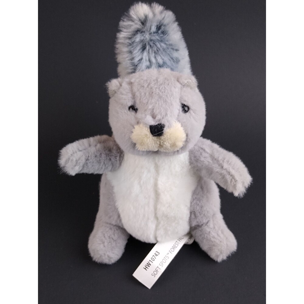 Squirrel Plush Toy Mini Gray Baby Forest Pal Small Stuffed Animal Soft Spot Ganz